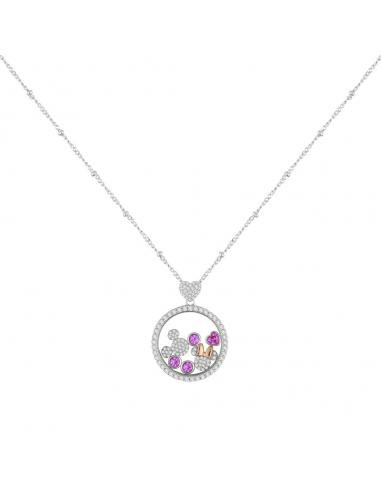 Colgante Mickey & Minnie Disney plata