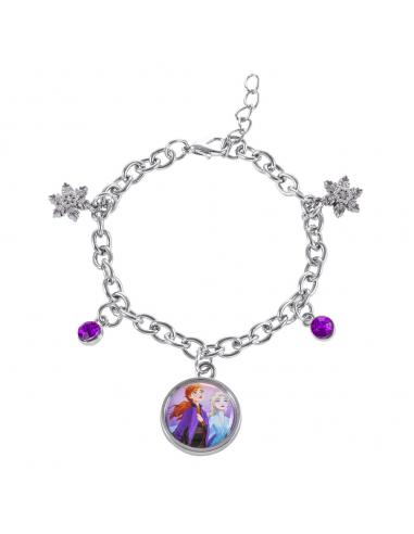 Pulsera charm Frozen Disney plata