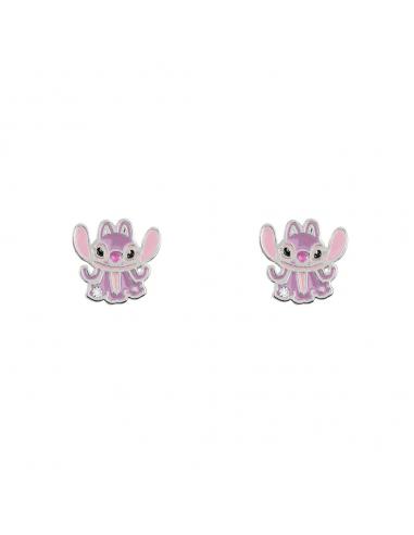 Pendientes Angel Stitch Disney plata
