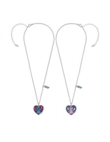 Set 2 Colgantes Angel &#38; Stitch Disney