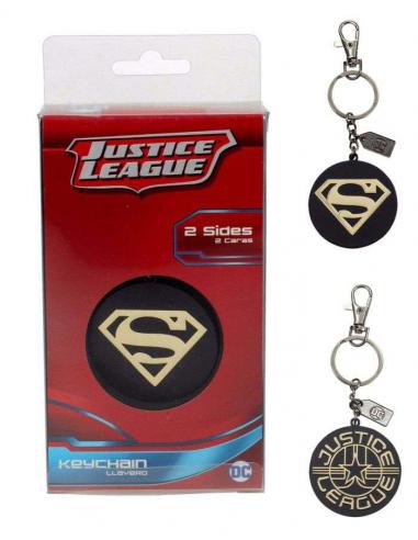 JLA SUPERMAN GOLDEN LOGO METAL KEYCHAIN