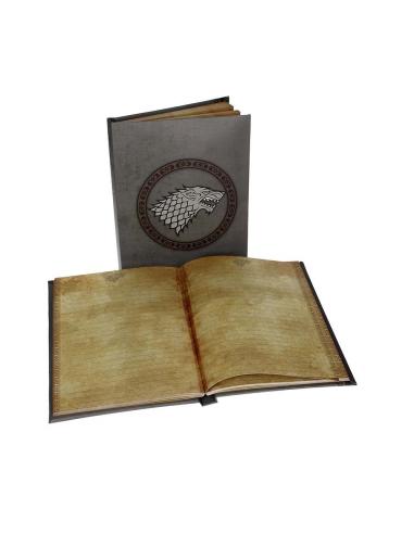 GAME OF THRONES STARK NOTEBOOK W/ LIGHT