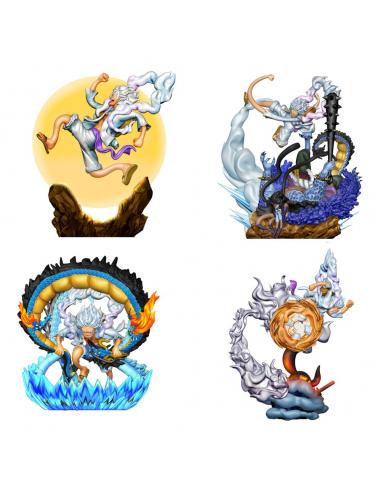 One Piece Petitrama Estatua PVC Logbox Re Birth Gear Fifth Special Set 9 cm