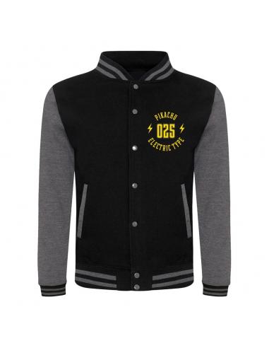 Pokemon Chaqueta Varsity Collegiate Pikachu talla XL
