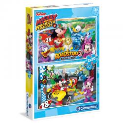 Puzzle Mickey and the Roadster Racers 2x20pzs - Imagen 1