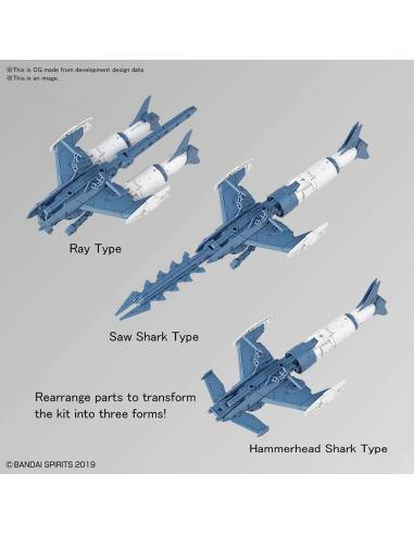 30MM EX ARM VEH ATTACK SUB BLUE/GR 1/44