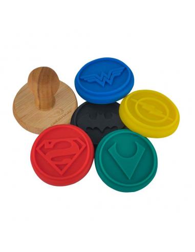 CINEREPLICAS JUSTICE LEAGUE LOGO COOKIE STAMPS SET