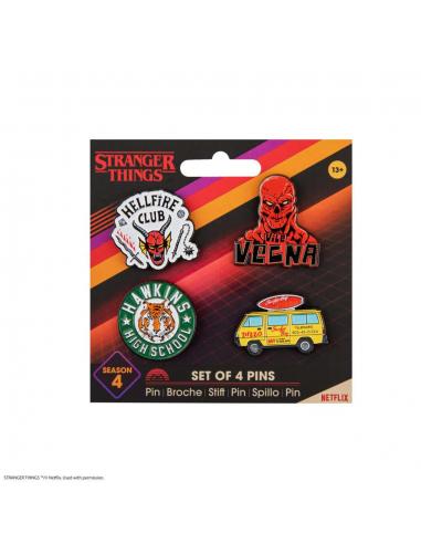 CINEREPLICAS STRANGER THINGS SEASON 4 PIN SET (4)