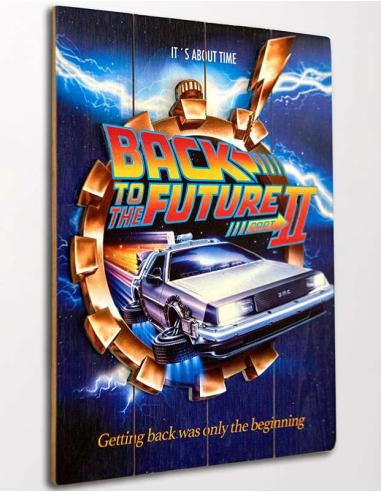 DOCTOR COLLECTOR BTTF WOOD POSTER 2