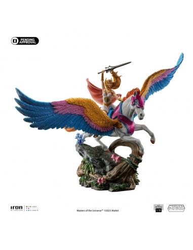 Iron Studios Masters of the Universe Estatua BDS Art Scale 1/10 She-Ra and Swiftwind 42 cm