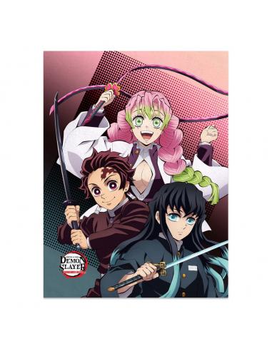 Sakami Merchandise Demon Slayer: Kimetsu no Yaiba manta Tanjiro, Mitsuri, Muichiro 120 x 160 cm