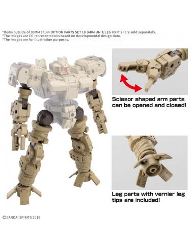 30MM OP PART SET 18 ARM LEG UNIT 2 1/144