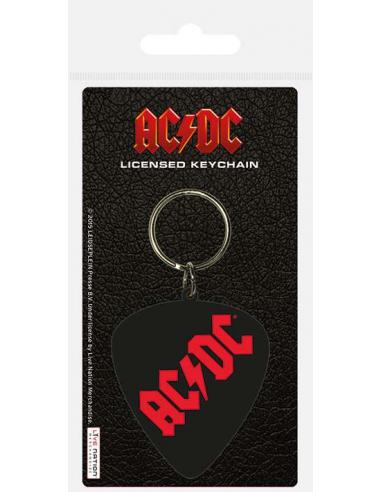 AC/DC PLECTRUM RUBBER KEYCHAIN