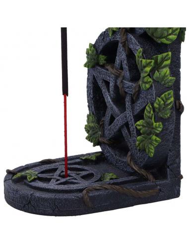 AGED PENTAGRAM WICCAN INCENSE BURNER