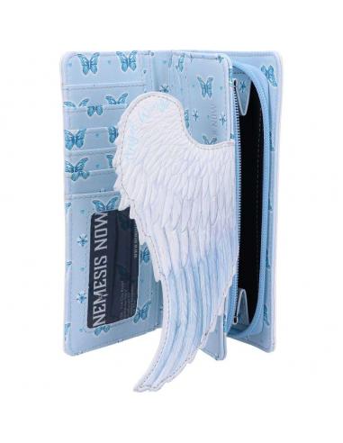 ANGEL WINGS FATHER WHITE EMBOSSED WALLET
