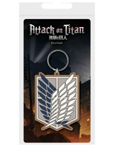 ATTACK ON TITAN S4 SYMB RUBBER KEYCHAIN