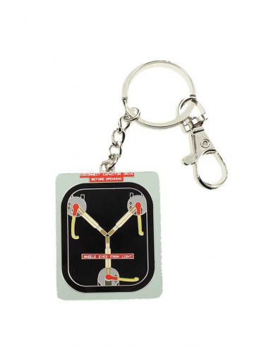 BTTF FLUX CAPACITOR METAL KEYCHAIN