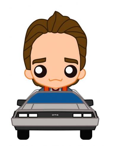 BTTF MARTY MCFLY IN DELOREAN POKIS FIG