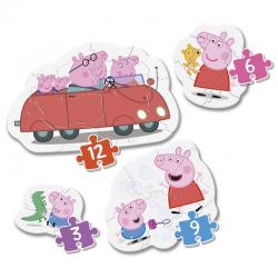 Puzzle My First Puzzle Peppa Pig 3-6-9-12pzs - Imagen 1