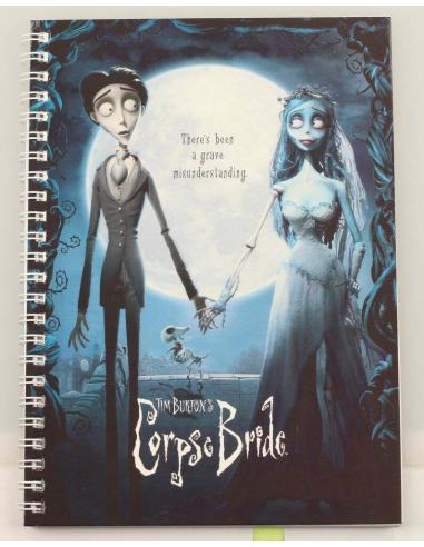 CORPSE BRIDE MOVIE POSTER SPIRAL NOTEBOO