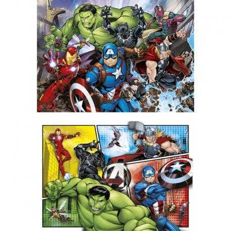 Puzzle Vengadores Avengers Marvel 2x60pzs - Imagen 1