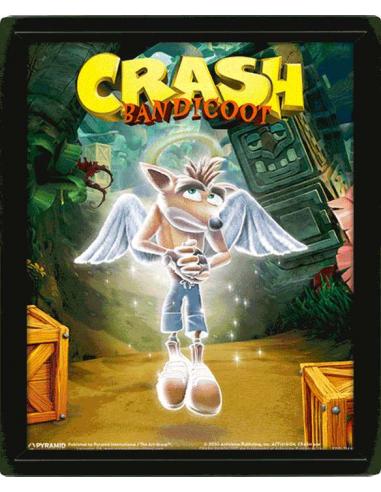 CRASH BANDICOOT GAME OVER POSTER 3D