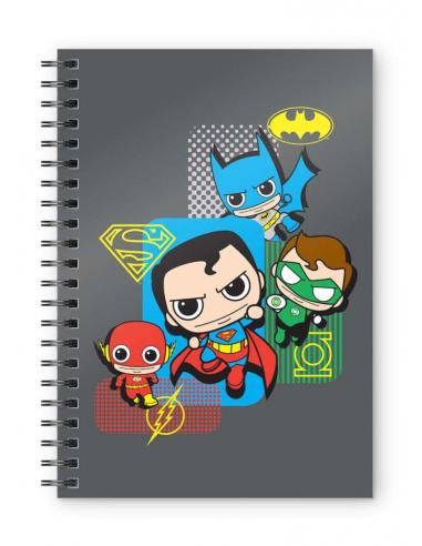 DC JUSTICE LEAGUE CHIBI SPIRAL NOTEBOOK
