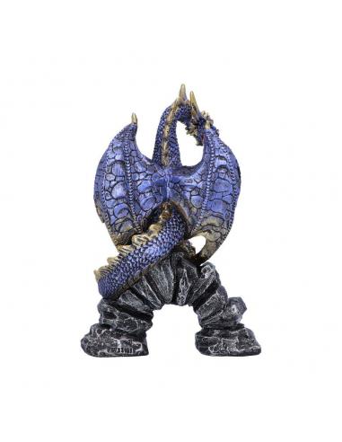 DRAGON FIGURINE METALLIC BLUE ACKO