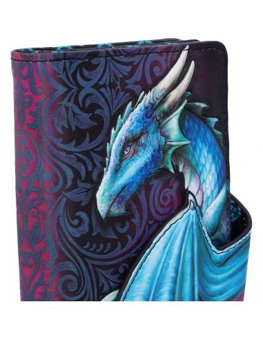 DRAGON TAKE FLIGHT BLUE EMBOSSED WALLET