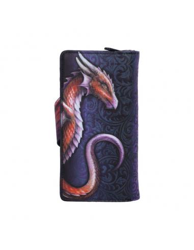 DRAGON TAKE FLIGHT RED EMBOSSED WALLET