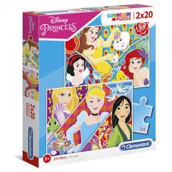 Puzzle Maxi Princesas Disney 2x20pzs - Imagen 1