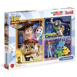 Puzzle Maxi Toy Story 4 Disney 3x48pzs - Imagen 1
