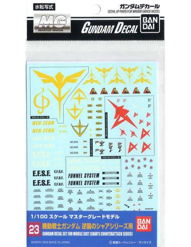 GUNDAM DECAL 23 MG MULTICHAR COUNTER ATT