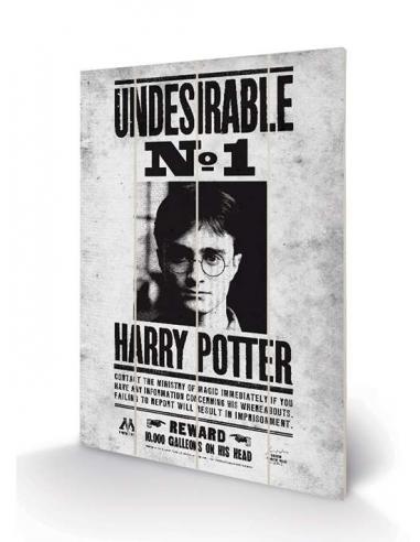 HARRY POTTER UNDESIREABLE N.1 WOOD PRINT