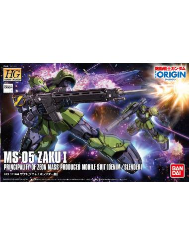 HG ZAKU I DENIM SLENDER ORIGIN 1/144