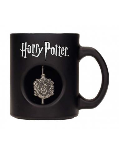 HP SLYTHERIN 3D SPIN EMBLEM BLACK MUG