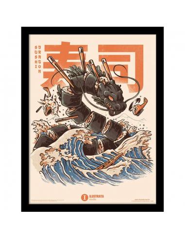 ILUSTRATA SUSHI DRAGON COL PRINT FRMD