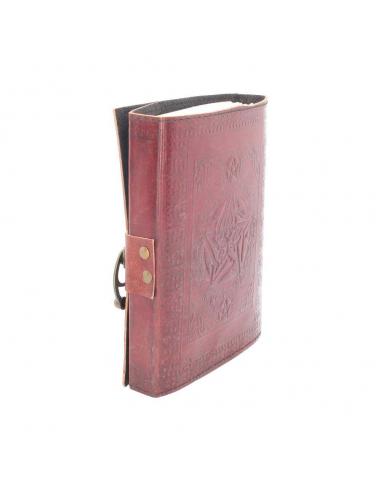 LEATHER DIARY EMBOSSD PENT/CELTIC & LOCK