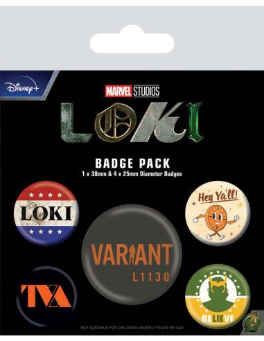 LOKI (TVA) BADGE PACK