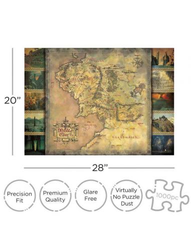 LORD OF THE RINGS MAP 1000PCS PUZZLE