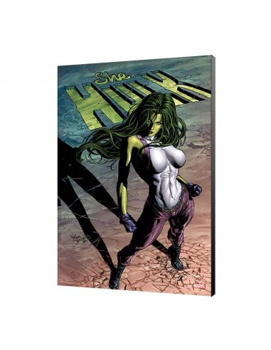 MARVEL SHE-HULK MIKE DEODATO WOOD PANEL