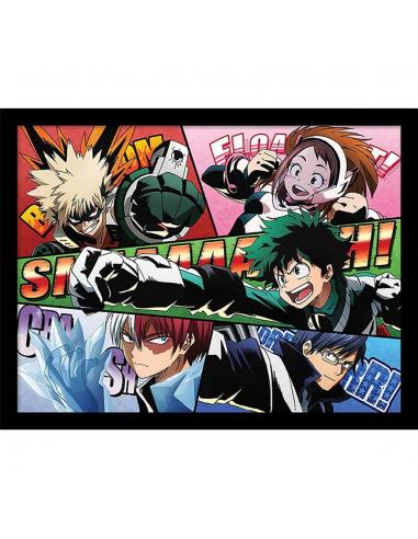 MY HERO ACADEMIA COLLECTOR PRINT FRAMED