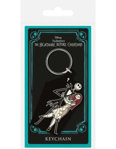 NBX JACK & SALLY COFFIN RUBBER KEYRING