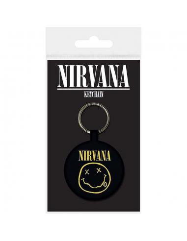 NIRVANA SMILEY WOVEN KEYCHAIN