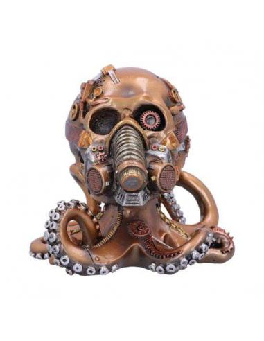 OCTO RESPIRAT BRONZE STEAMPUNK SKULL FIG
