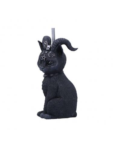 PAWZUPH BLACK HORNED CAT HANGING ORNAMEN