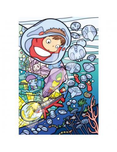 PONYO 126 PCS STAINED GLASS PUZZLE