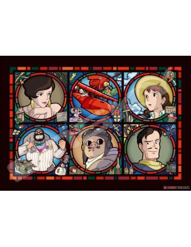 PORCO ROSSO 208 PCS STAINED GLASS PUZZLE