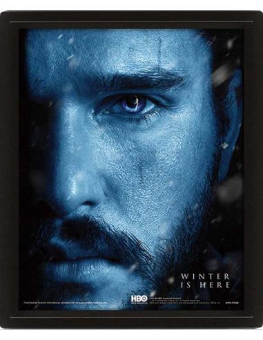 POSTER 3D GOT JON SNOW VS UNDEAD KING