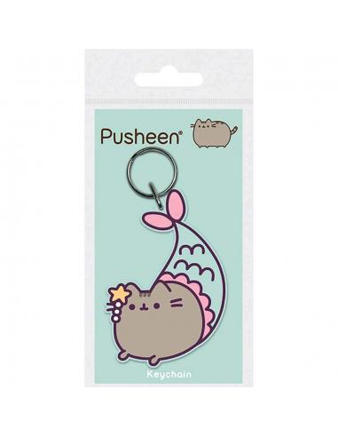 PUSHEEN PURRMAID RUBBER KEYCHAIN